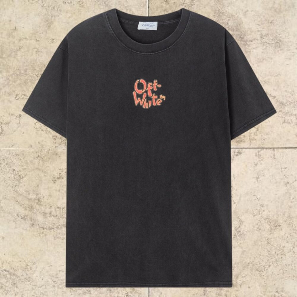 Off-White Men's Black Polo T-Shirt